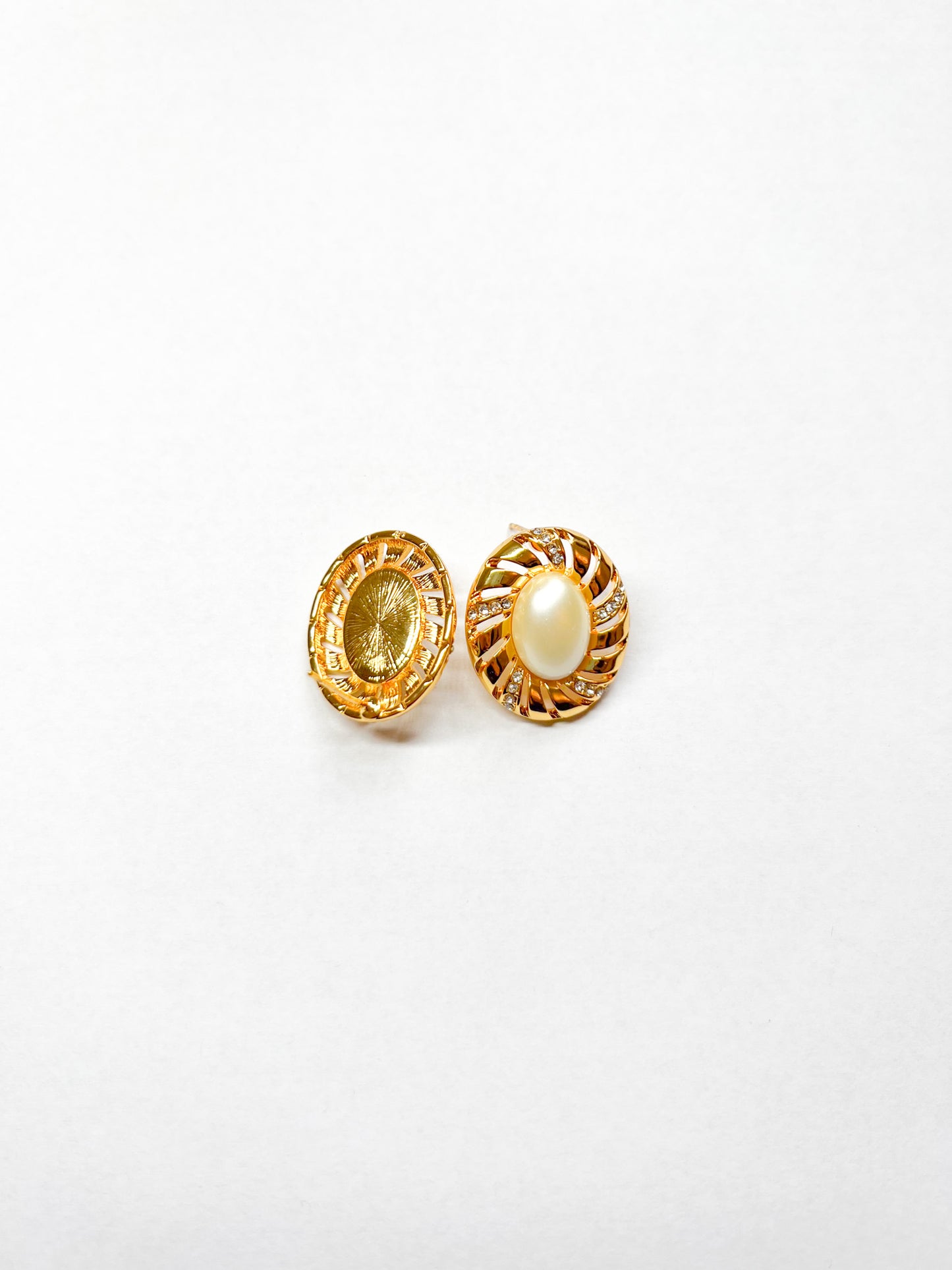 Golden Pearl Radiance Studs