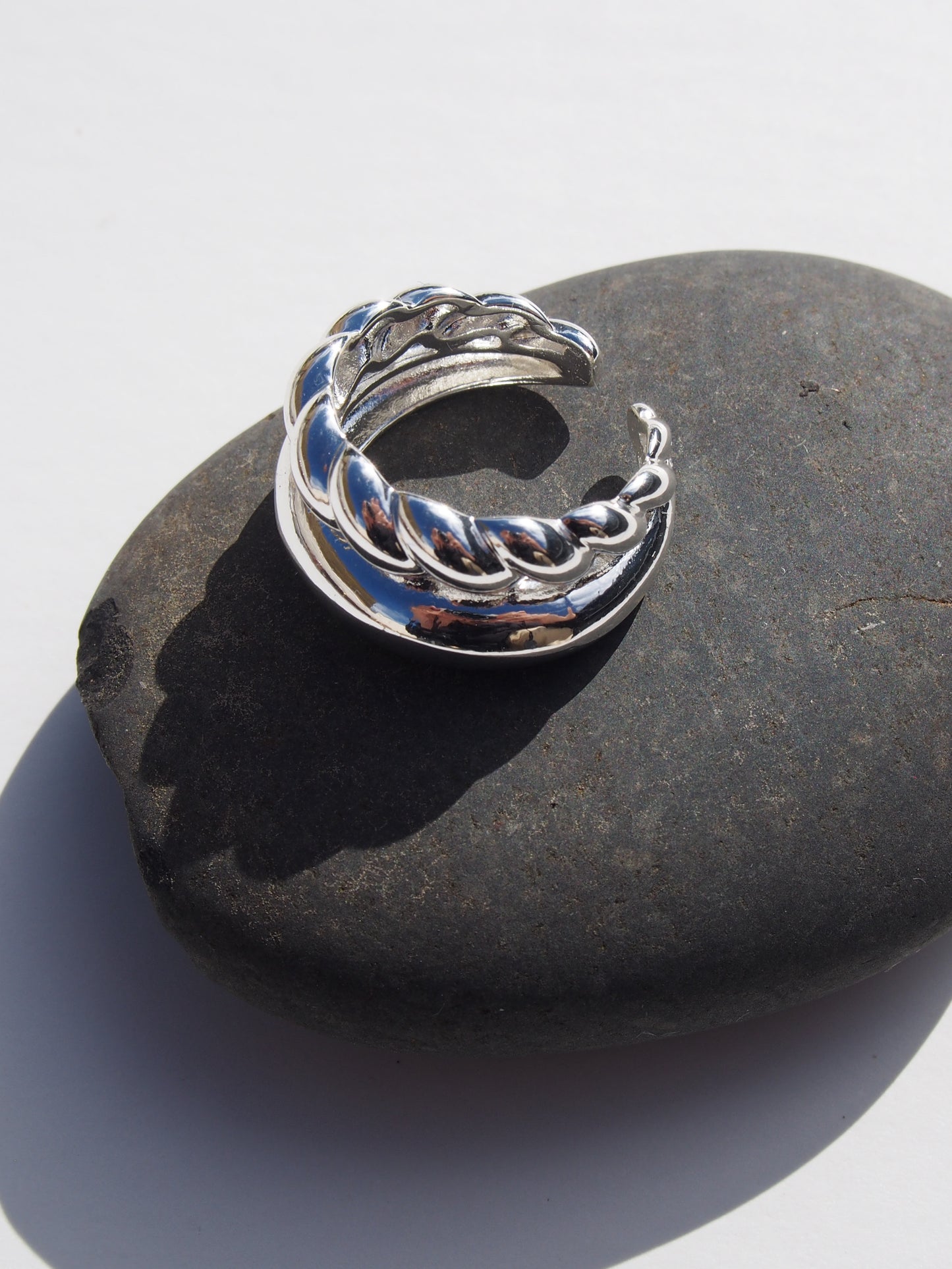 Hana Sterling Silver Adjustable Ring