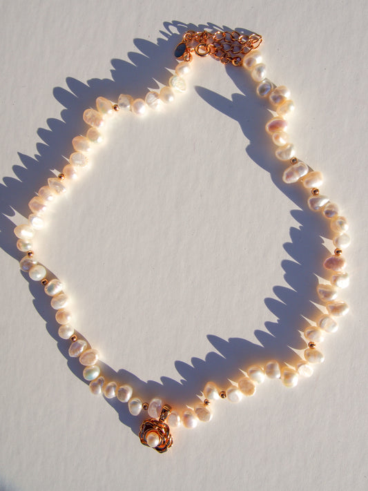 Rosewater Pearl Necklace